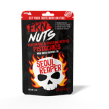 Carolina Reaper Korean BBQ in-shell pistachio bag — FKN Nuts hottest spicy pistachio snack