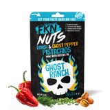 Ghost Ranch ghost pepper ranch in-shell spicy pistachios — FKN Nuts bold flavored pistachio snack Texas