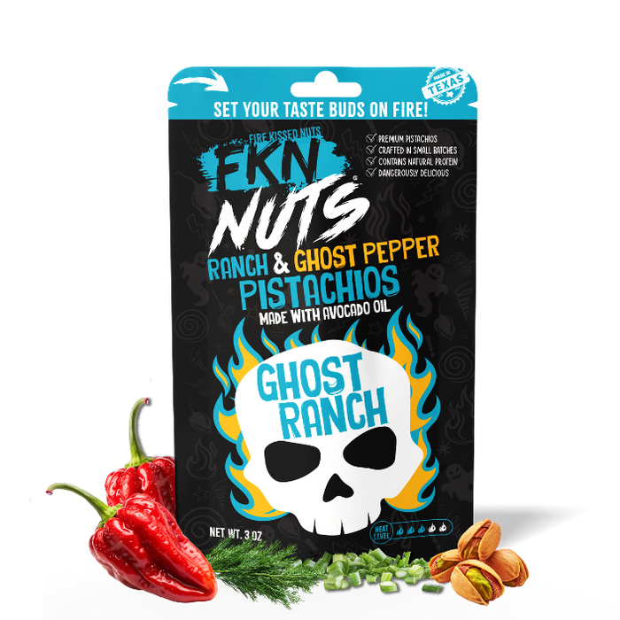 Ghost Ranch ghost pepper and ranch seasoned in-shell pistachios