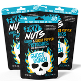 3-bag ghost pepper ranch in-shell spicy pistachio value pack — FKN Nuts best spicy pistachio snack